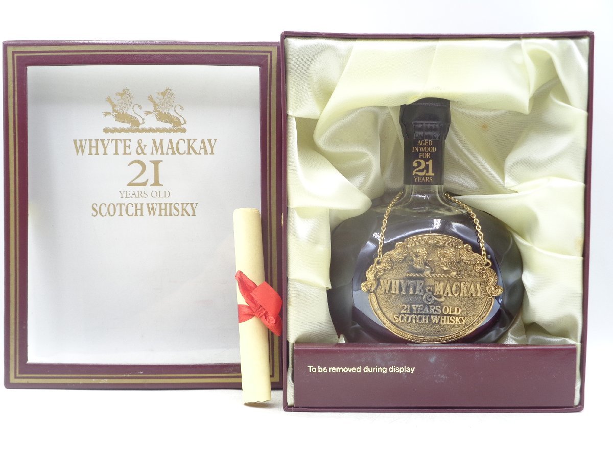 WHYTE & MACKAY 21年 スコッチウイスキー ギフトボックス 同梱OK商品】WHYTE＆MACKAY 21年 ホワイト＆マッカイ スコッチ