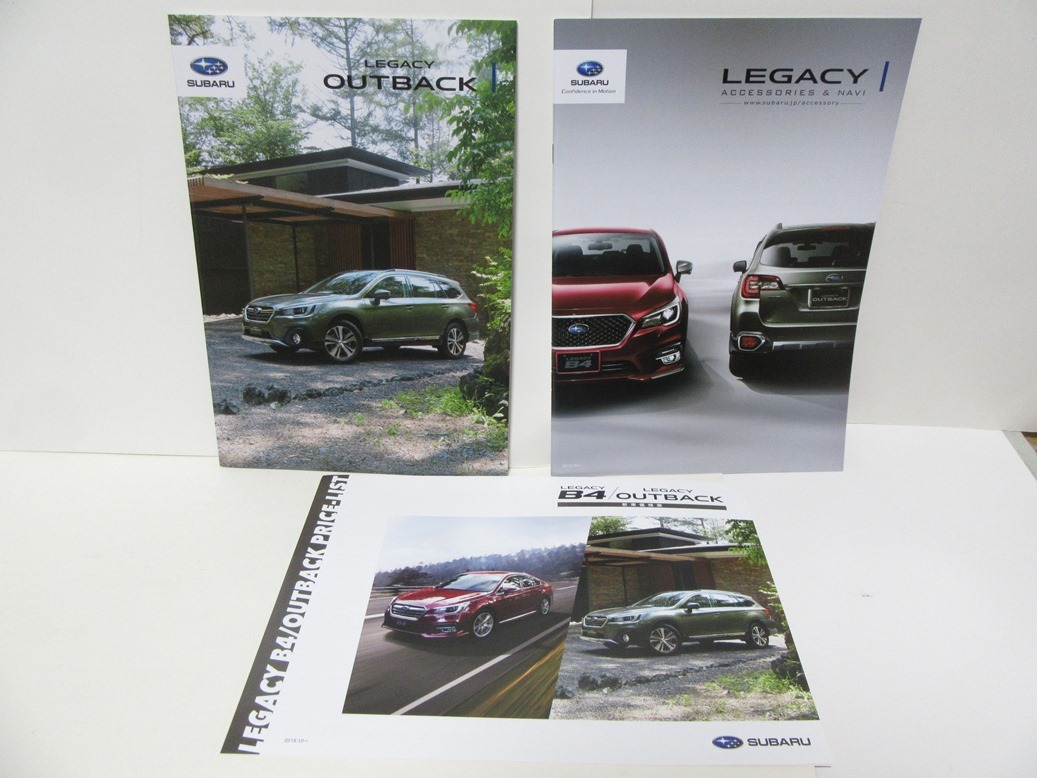 スバル レガシィ アウトバック BS9型 カタログ 2019年9月版 アクセサリーカタログ 2018年9月版 LEGACY OUTBACK ...