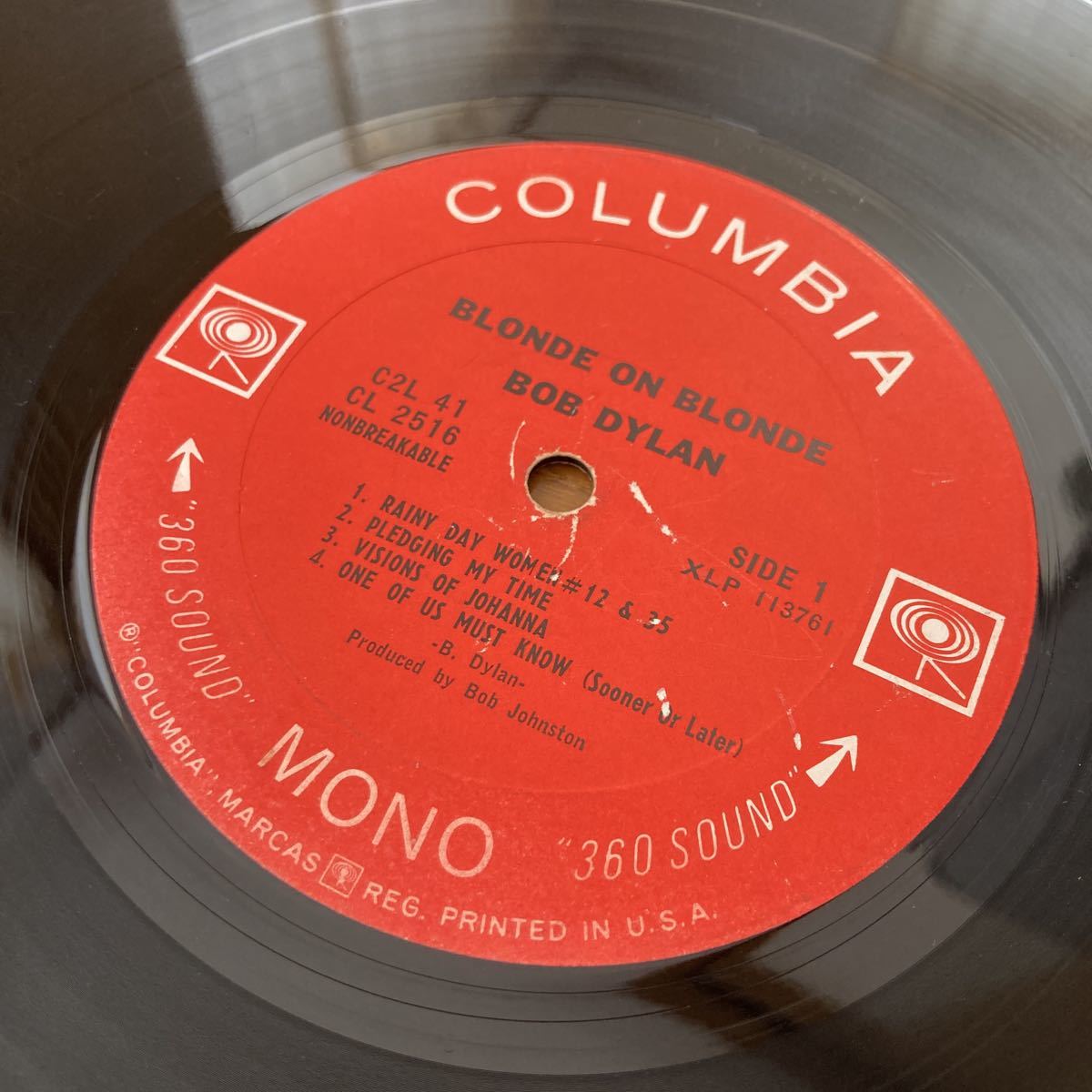 ボブディラン 名盤 レコード ブロンドオンブロンド USオリジナルモノ Bob Dylan Blonde on Blonde 米国オリジナルモノラル盤 ブロンド・オン