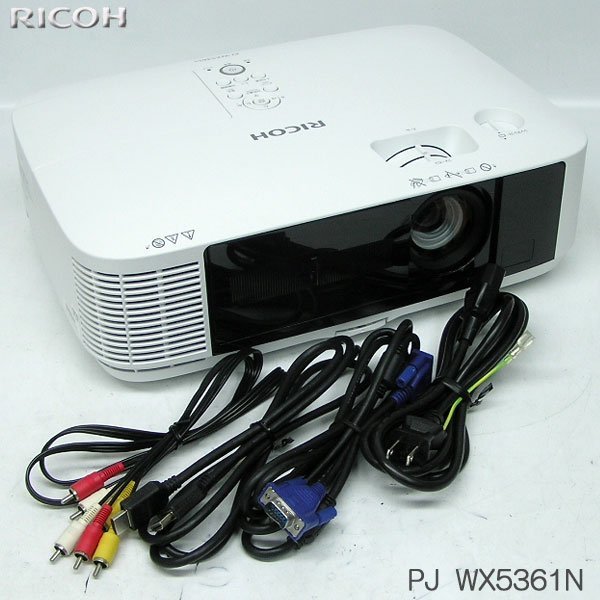 全国無料，安い ランプ時間 556h リコー/RICOH IPSiO PJ WX5361N HDMI対応 4500lm USB無線LAN付プロジェクター動作確認/設定の初期化/清掃済(本体)｜売買されたオークション情報、yahooの商品情報をアーカイブ公開 - オー 本体