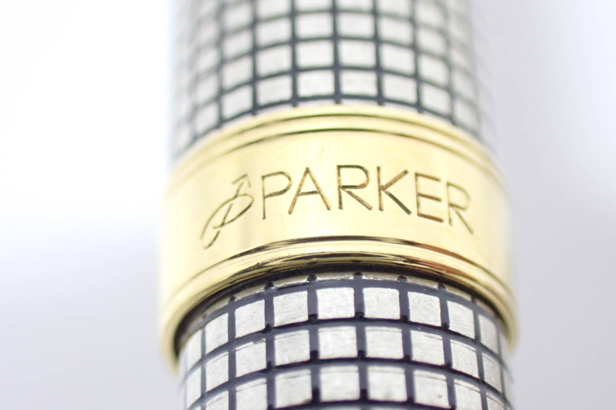 23226 PARKER SONNET FRANCE N.III パーカー ソネット ボールペン MD925 格子 シズレパターン 筆記確認 ...