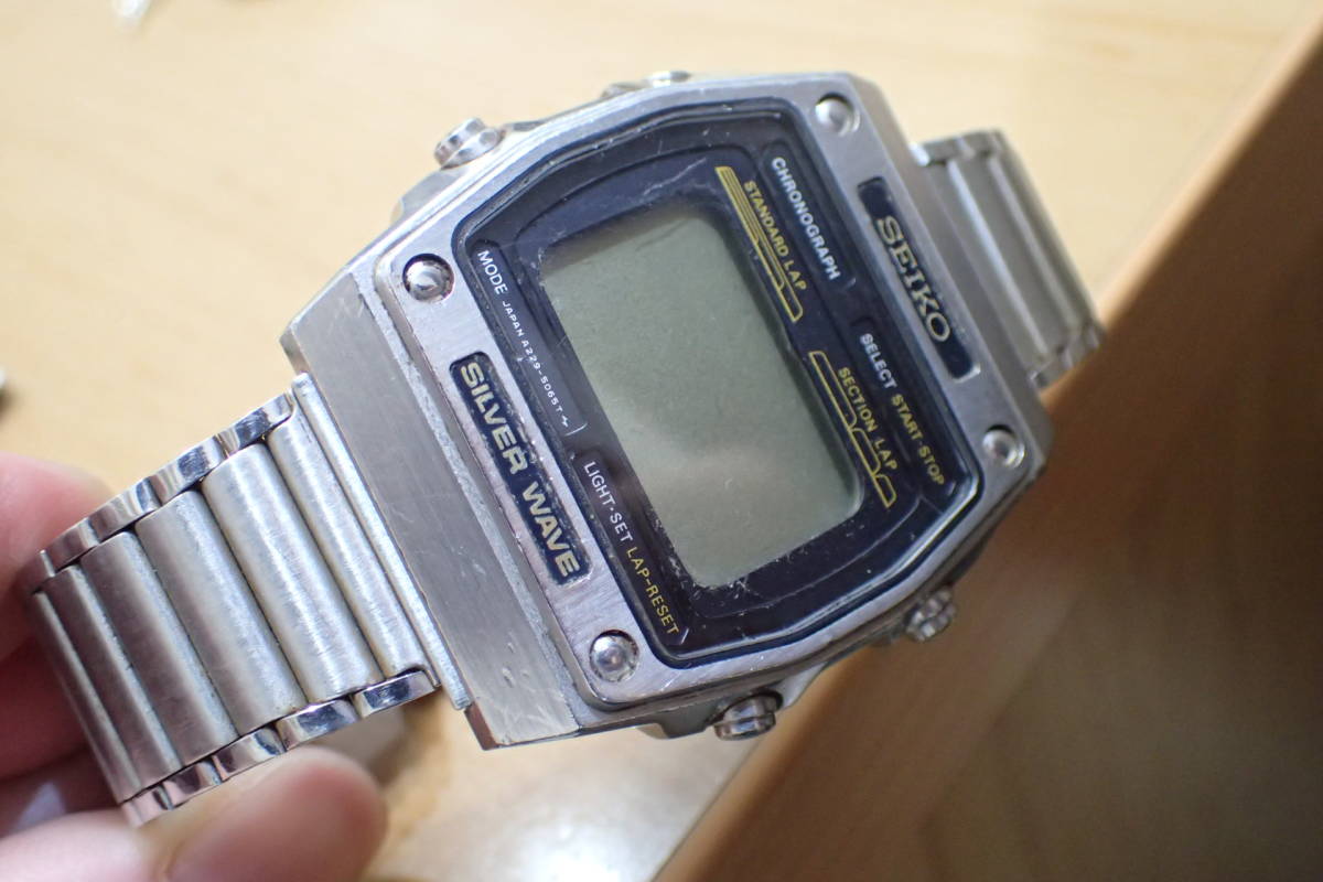 レア ◇セイコー/SEIKO シルバーウェーブ ◇クロノグラフ デジタル