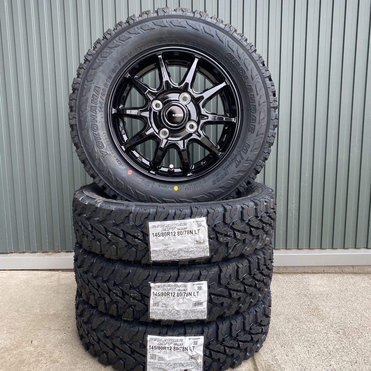 新品ヨコハマジオランダーM/T G003□145/80R12□ゴツゴツタイヤ□軽