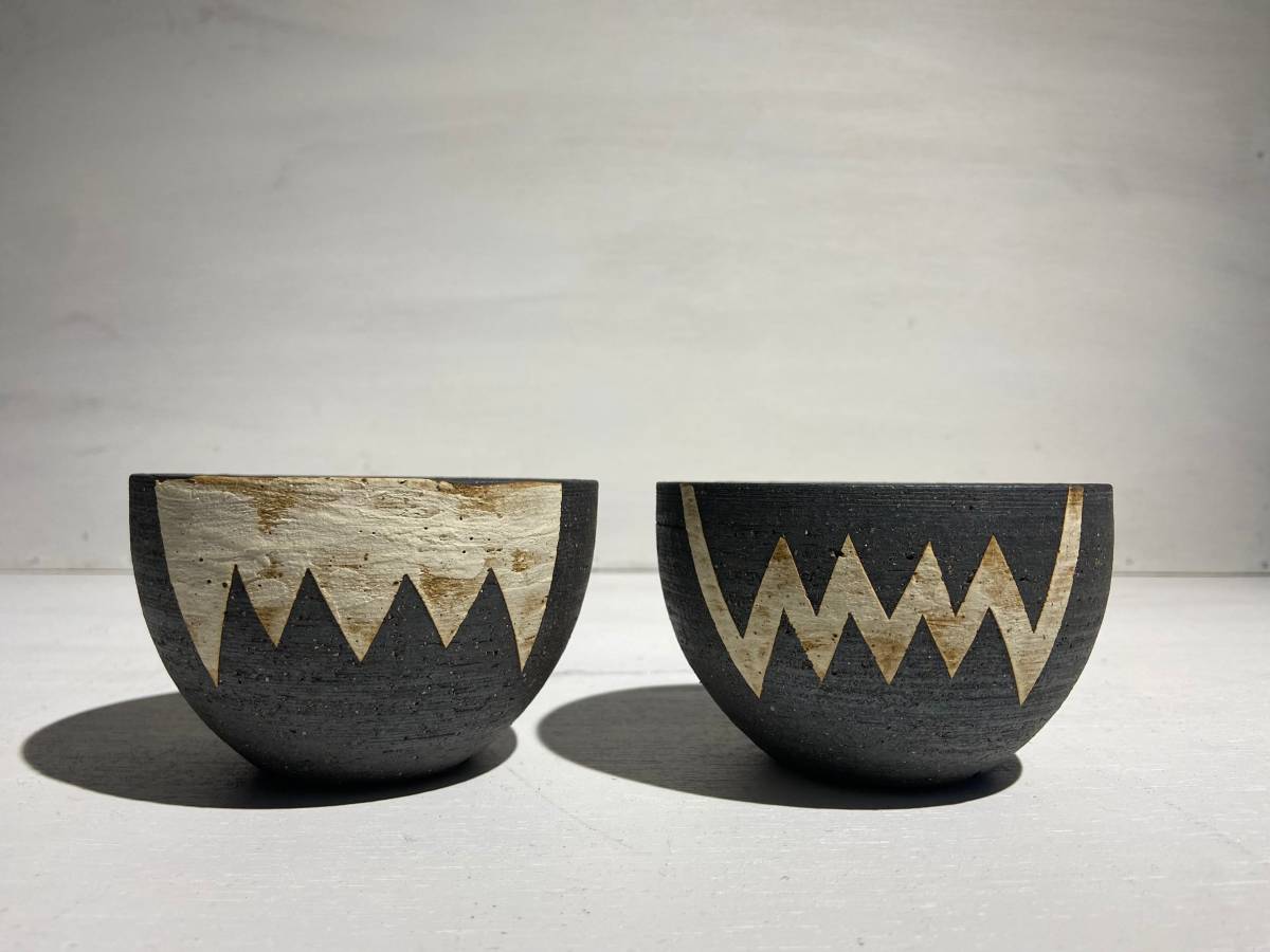 invisible ink MUD N DUST THE BOWL "MAD. AND MEX." PAIR EXTRA SMALL raw life factory インビジブルインク グラキリス パキプス_1