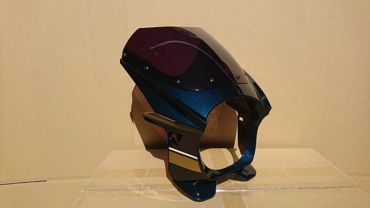 ☆新品未使用！Kawasaki/Z900RS/ビキニカウル/青玉虫/オリジナル 