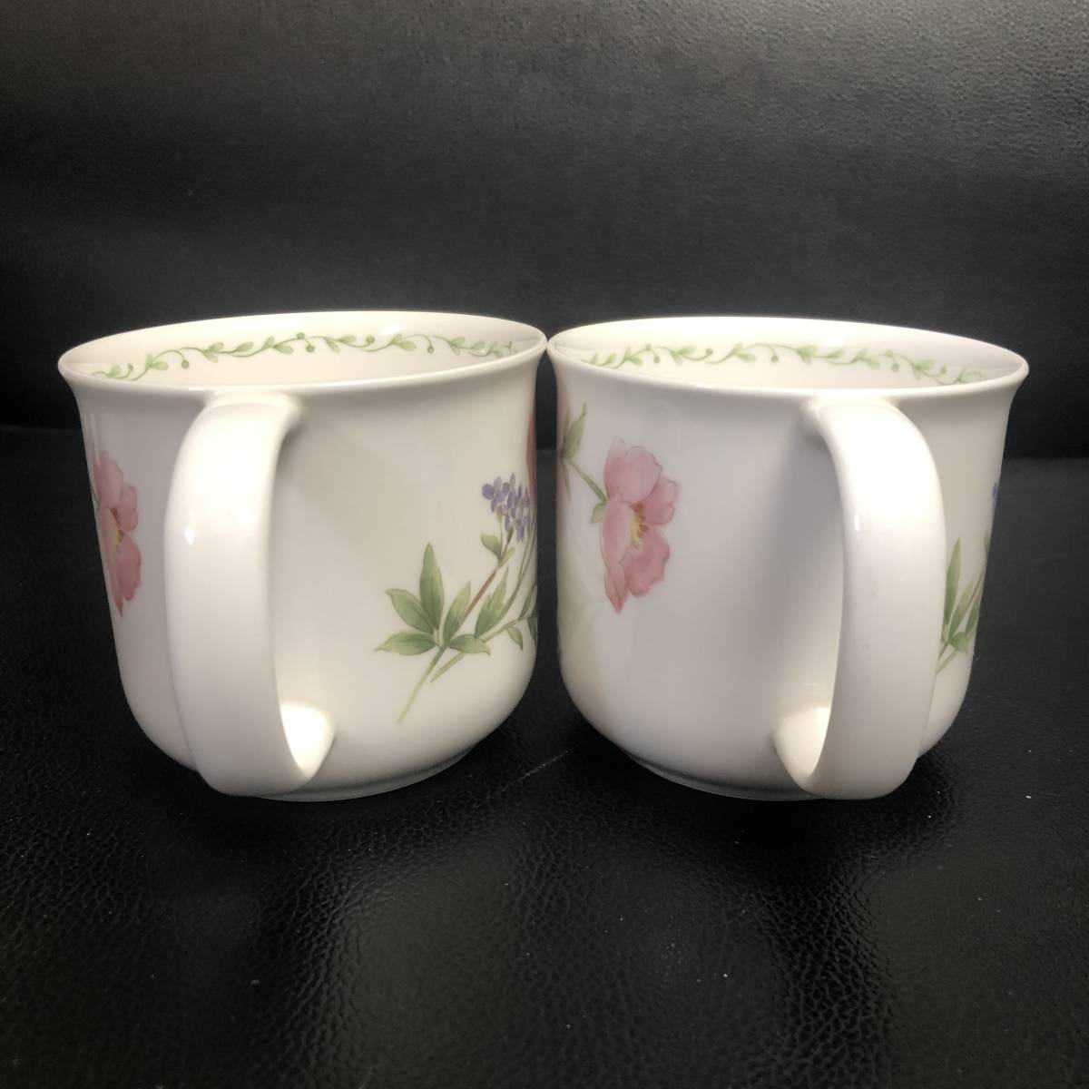 食器》 茶器「NIKKO：ニッコー PERCEPTION CHINA(強化磁器) カップ 2客 