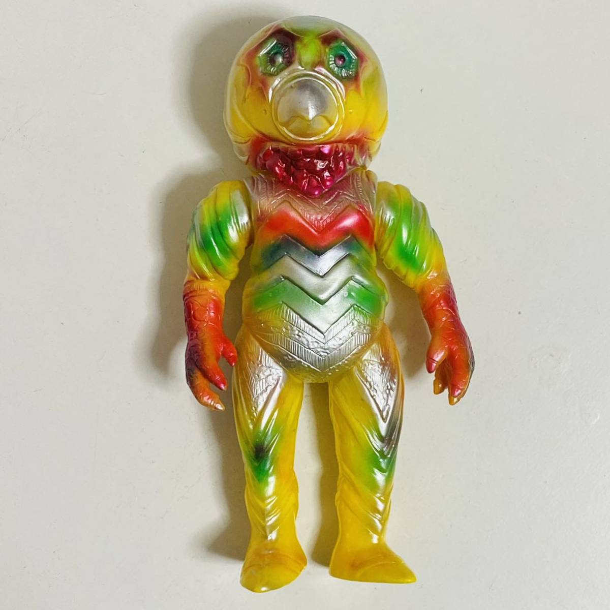 中古品】ベアモデル ガッツ星人 ソフビ フィギュア 現状品(怪獣、宇宙 
