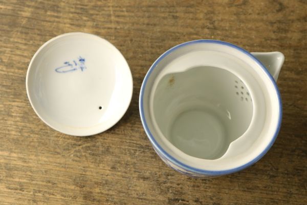 唐子焼 元祖釜元 第十四代 平戸松山 童子絵 煎茶道具 茶器 木箱付 急須