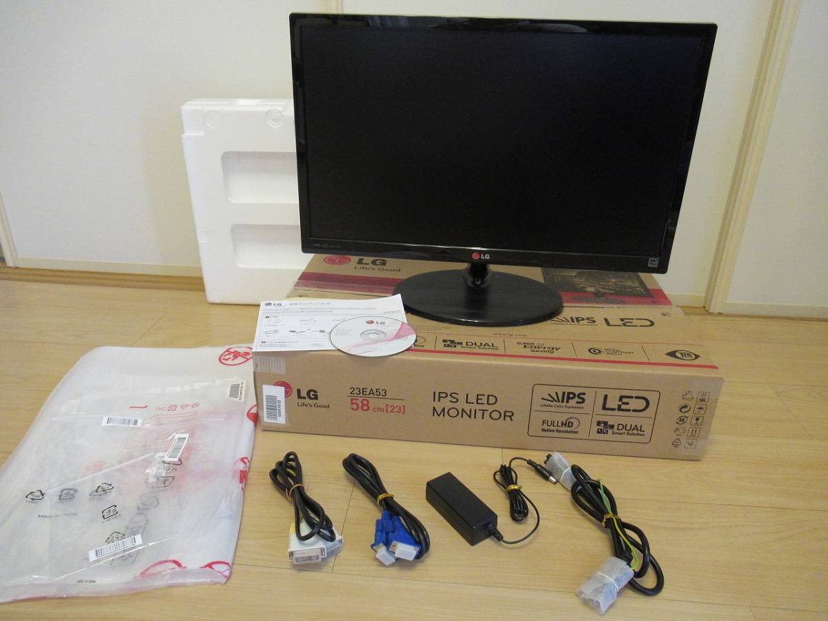  LG 23インチ IPS 液晶モニター 23EA53VQ-P(23インチ～)｜売買されたオークション情報、yahooの商品情報をアーカイブ公開 - オークファン 23インチ～