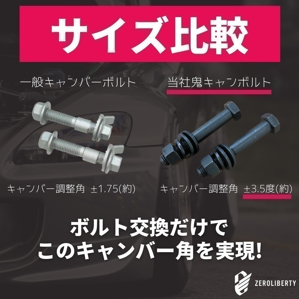 プリウス ZVW30 キャンバーボルト 2WD トヨタ フロント用 ZVW50 | LARGUS ONLINE SHOP &frasl; 超鬼キャン ZVW51 ZVW55 オートレベライザー