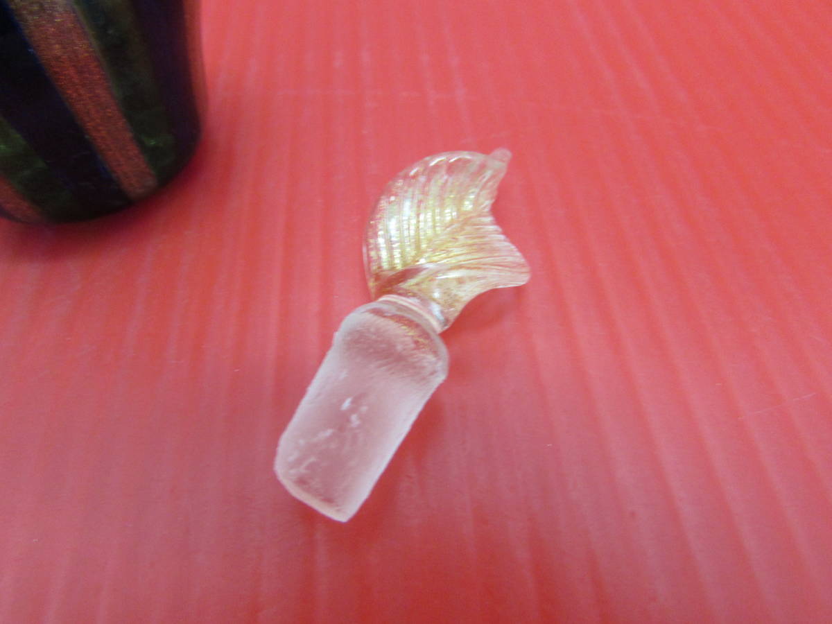 ベネチアン ガラス パフュームボトル 香水瓶 蓋付き ヴェネチアン