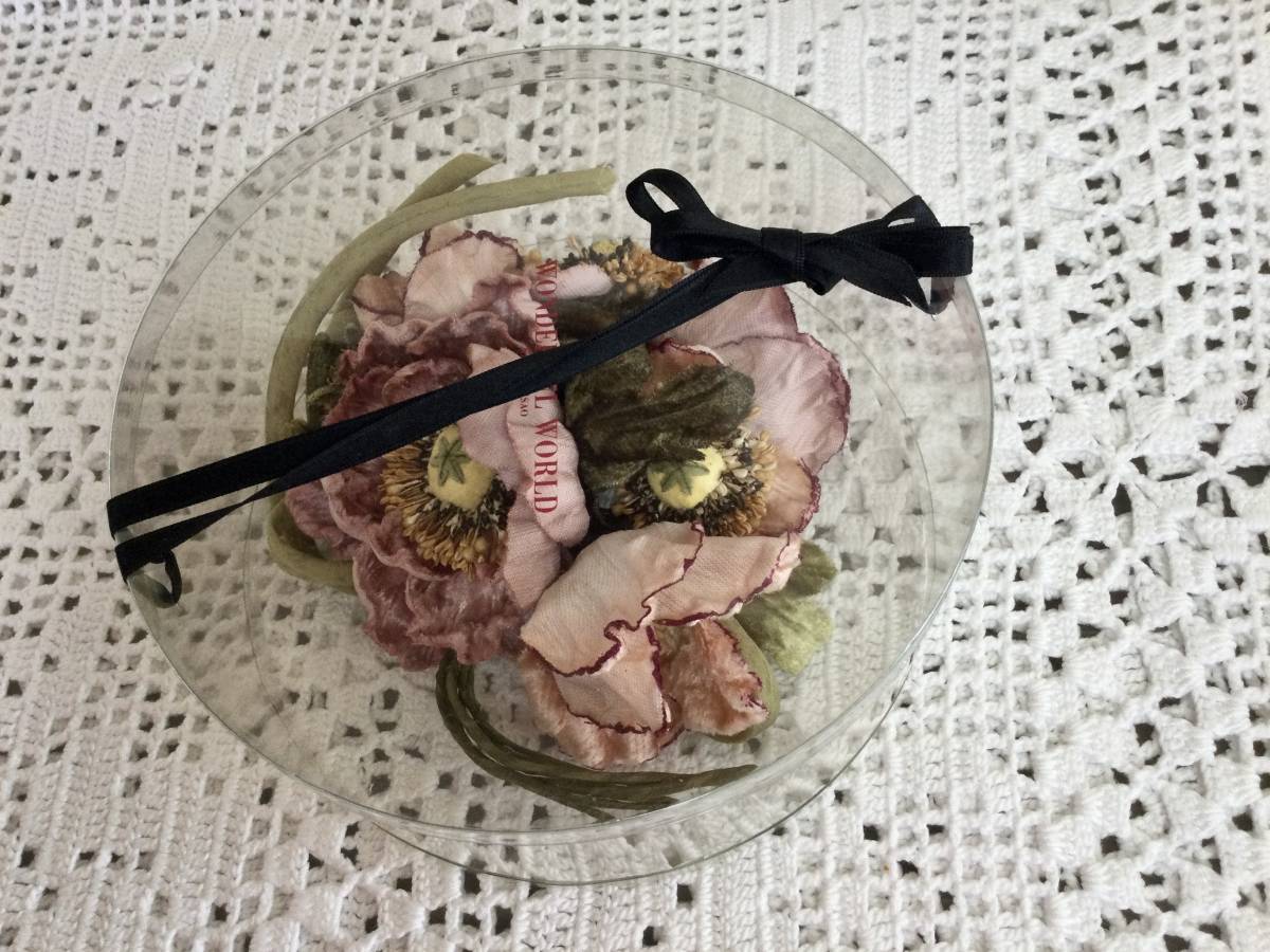 ワンダフルワールド　コサージュ　カネコイサオ　（モーヴピンク） KANEKO ワンダフルワールド ISAO（ブローチ&frasl;コサージュ）のフリマアイテム一覧 ピンク 豪華♡薔薇パッチ 和柄