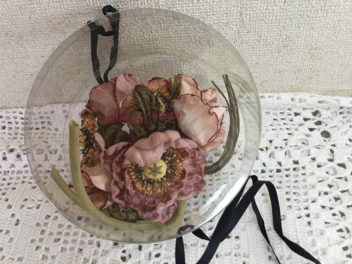 ワンダフルワールド　コサージュ　カネコイサオ　（モーヴピンク） KANEKO ワンダフルワールド ISAO（ブローチ&frasl;コサージュ）のフリマアイテム一覧 ピンク 豪華♡薔薇パッチ 和柄