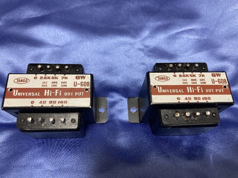 TANGO　U－608　タンゴ出力トランス　6W　2個　新品に近い状態 TANGO トランス U-608 2個 中古 TANGO U-608 タンゴ Yahoo
