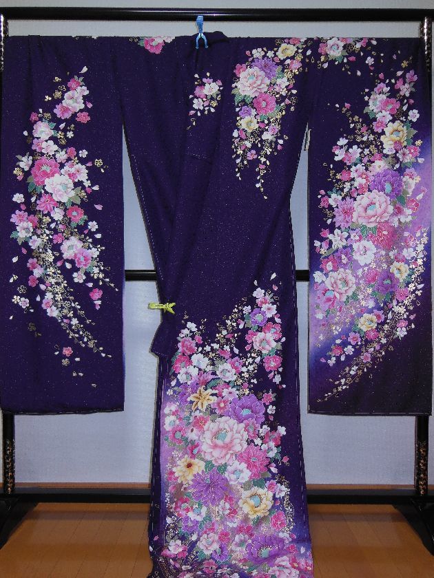 ☆新品振袖☆仮絵羽 未仕立て 豪華 金彩 （closet_nk(265) ☆お振袖 