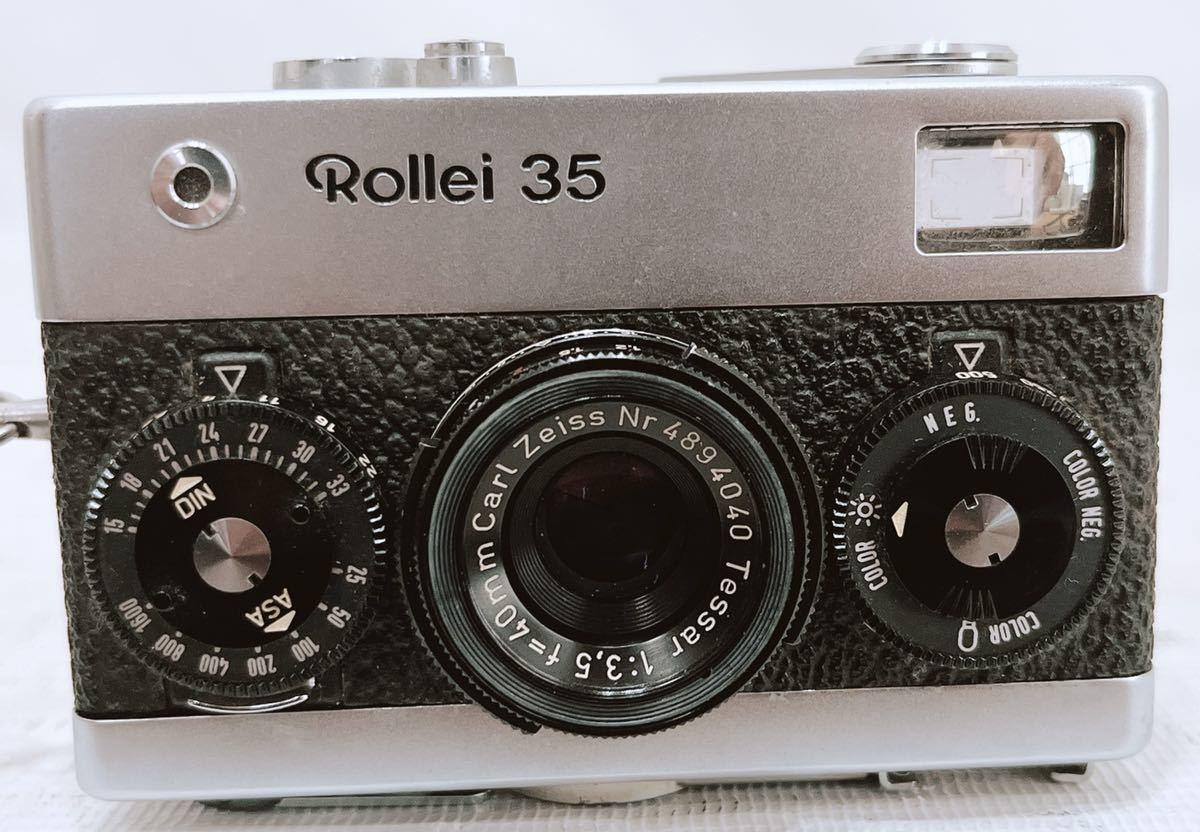 GERMANY Rollei 35 Tessar 1:3.5 F=40mm Carl Zeiss ローライ コンパクトフィルムカメラ カメラ　純正ソフトケース付き　ローライ35 