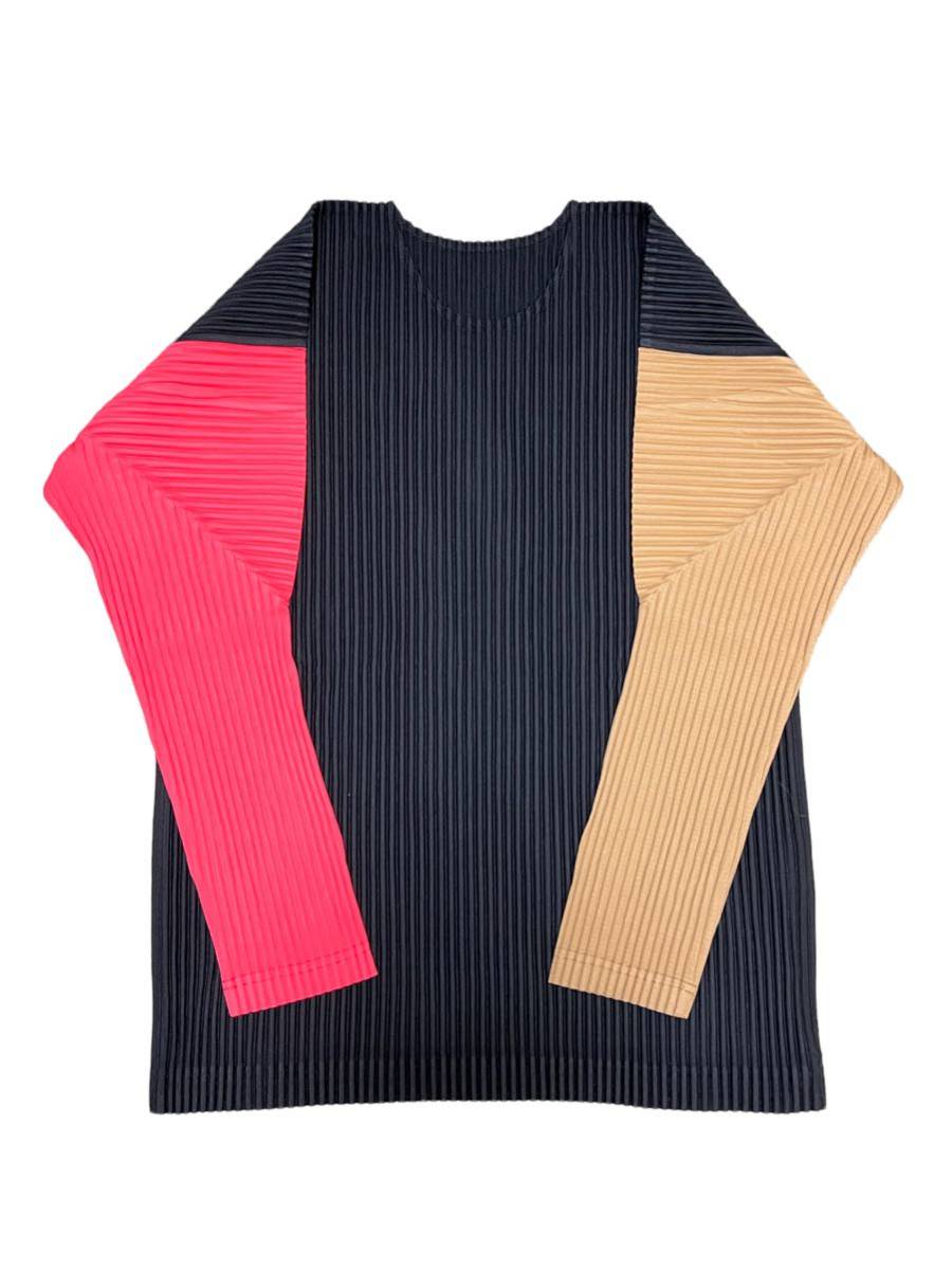 Homme Plissé Issey Miyake プリーツ ロングスリーブポロシャツ homme