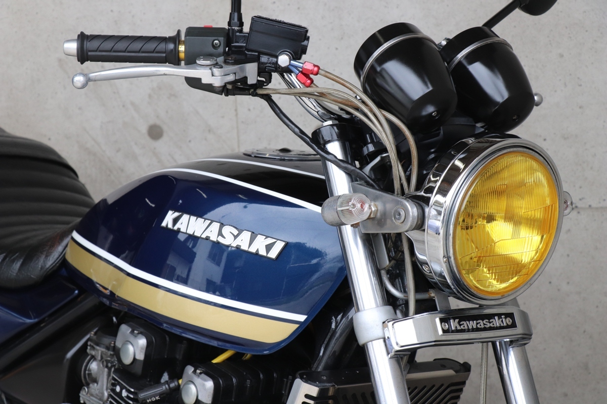 横浜～ Kawasaki ゼファー400 C3 旧車 Z2仕様 タイガーカラー 綺麗 好調