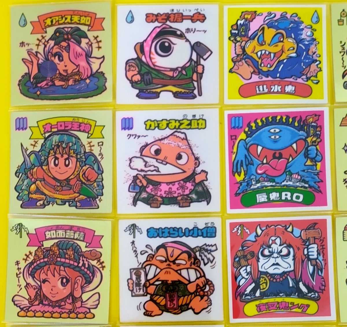 引退出品】美品～極美品 旧ビックリマン 8弾 3すくみ 36種フルコンプ 