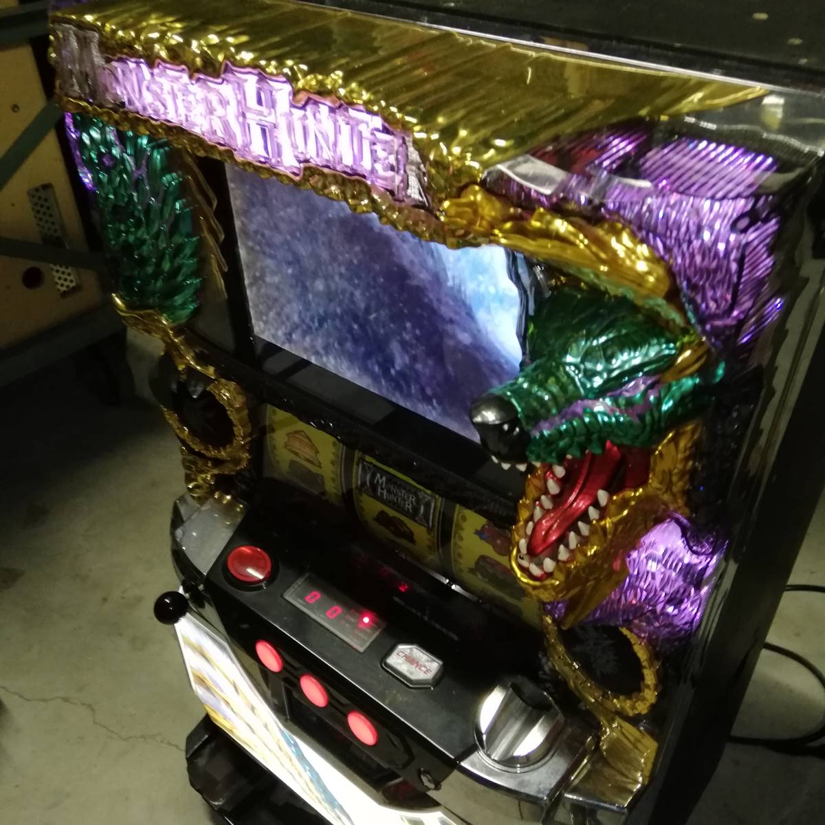 モンスターハンター 月下雷鳴 実機 パチスロ スロット パチスロ 