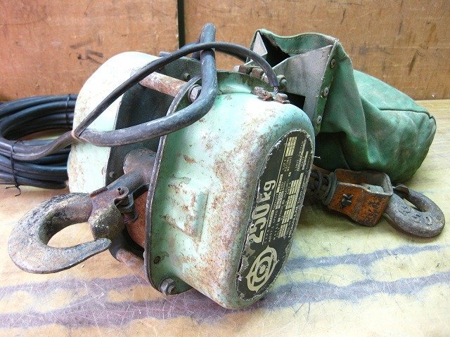 日立 電動ホイスト チェーンブロック 1/4EH1 250kg 中古 1⁄4EH1 日立産 