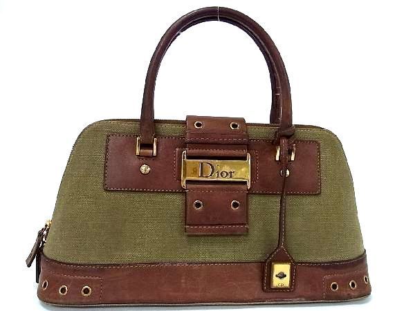 1円 Christian Dior ディオール ストリートシック キャンバス×レザー 