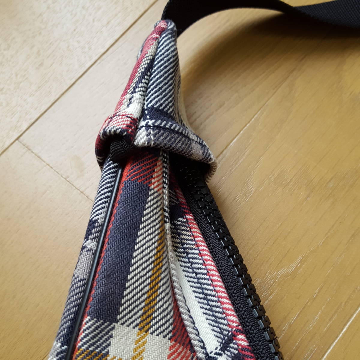 美品 ポーター×アトモス コラボ ショルダーバッグ チェック PORTER 