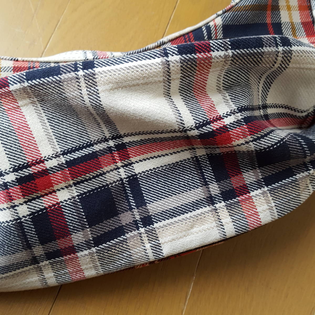 美品 ポーター×アトモス コラボ ショルダーバッグ チェック PORTER 