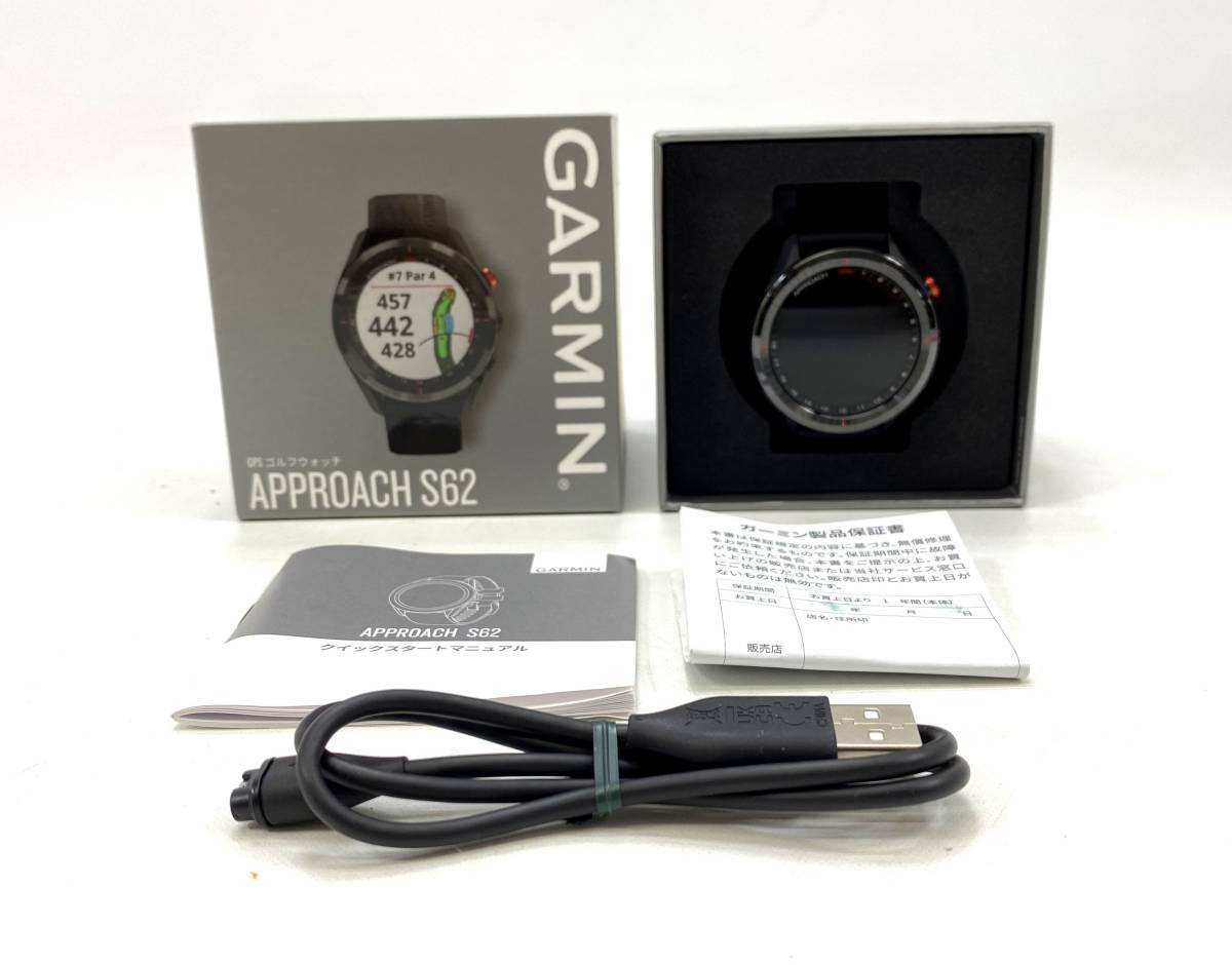 □【中古/60サイズ】GARMIN ガーミン ゴルフナビ GPS Approach S62 