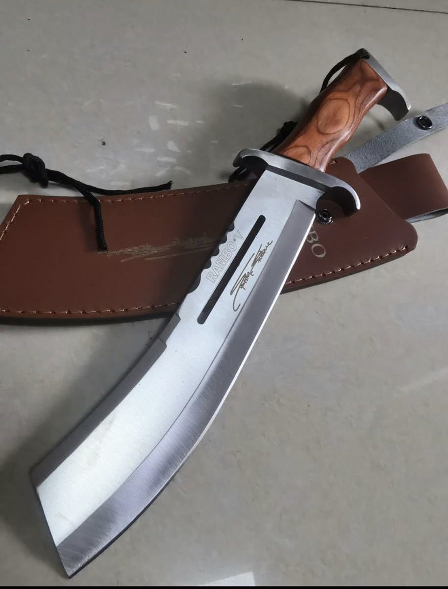 RAMBO LAST BLOOD RAMBO5ランボー5 サバイバルナイフ 極厚シルバー  
