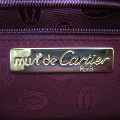 マストライン ハンドバッグ カルティエ Cartier レザー ミニボストン ミニボストンバッグ ブラック 手提げ ロゴ 2WAY CARTIER&frasl;カルティエ VintageShop BASE OY7◇カルティエ ミニボストンバッグ|ハードオフ