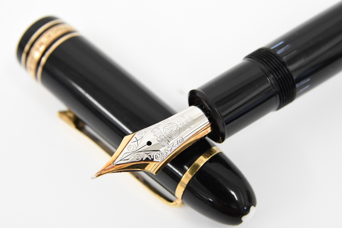 【ジャンク品】 MONTBLANC マイスターシュテュック 14K万年筆 モンブラン マイスターシュテュック 万年筆 1円MONTBLANCジャンク品