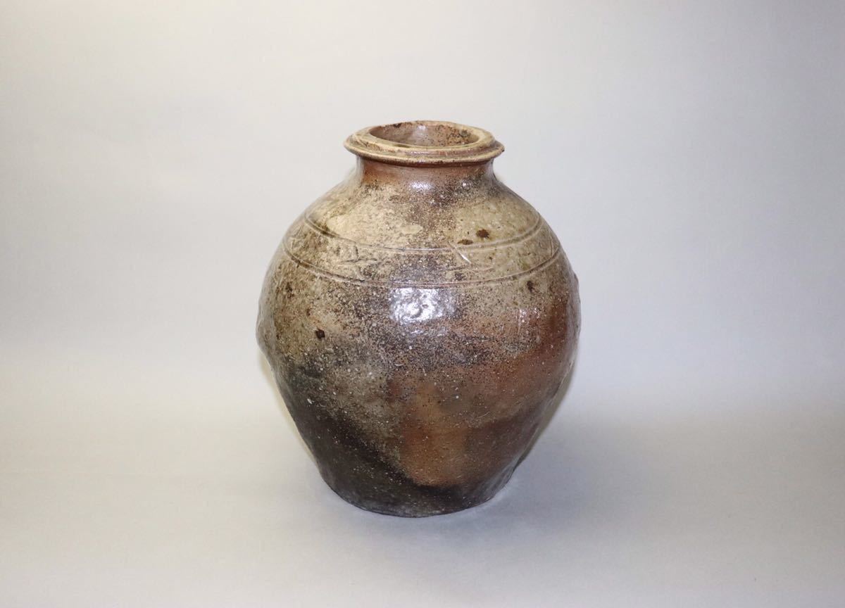 信楽 檜垣文 中壺 室町時代 ☆名品☆ (花器、壷)｜売買された 