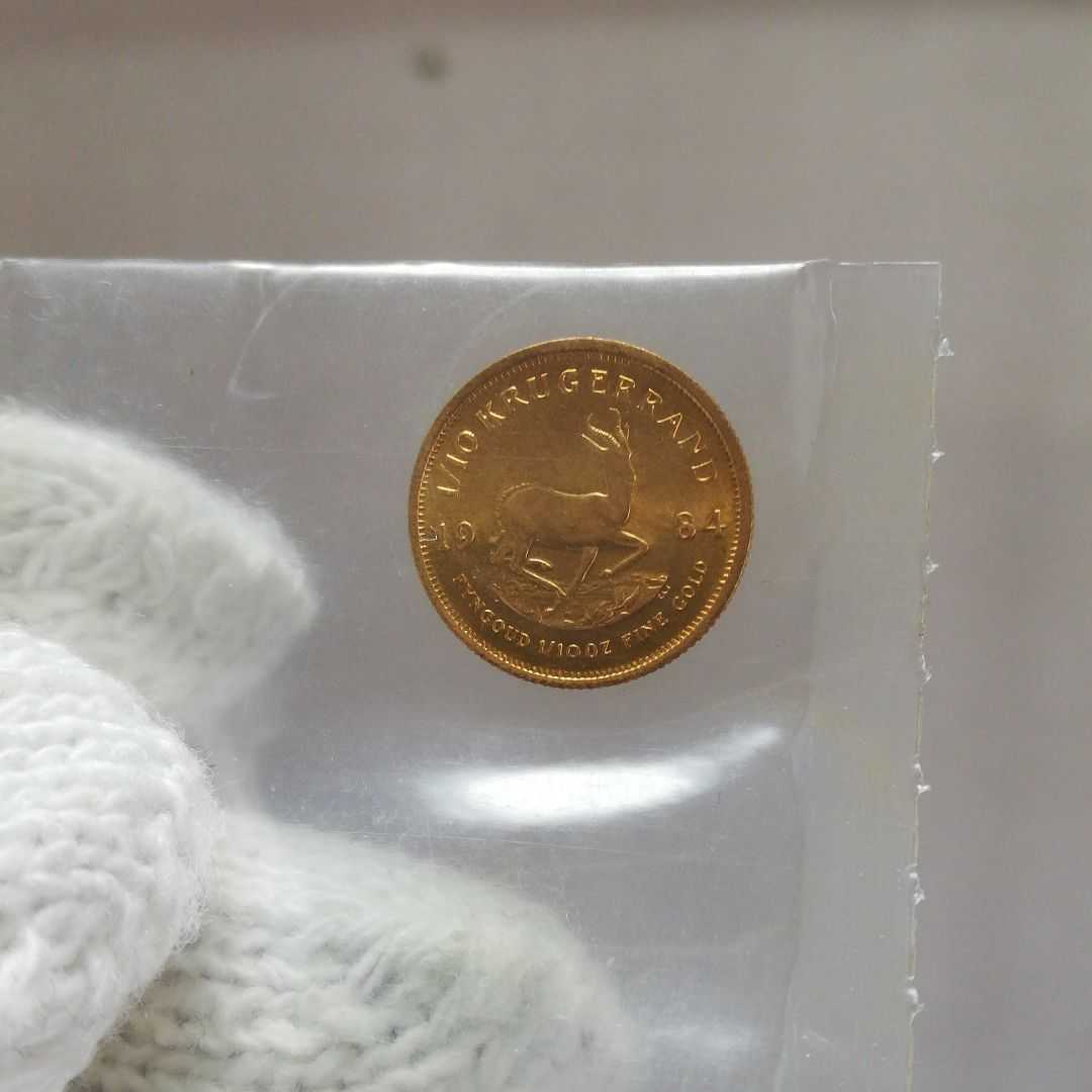 クルーガーランド金貨 1&frasl;10oz K22 1984年 3.4g 金貨 金 1&frasl;10