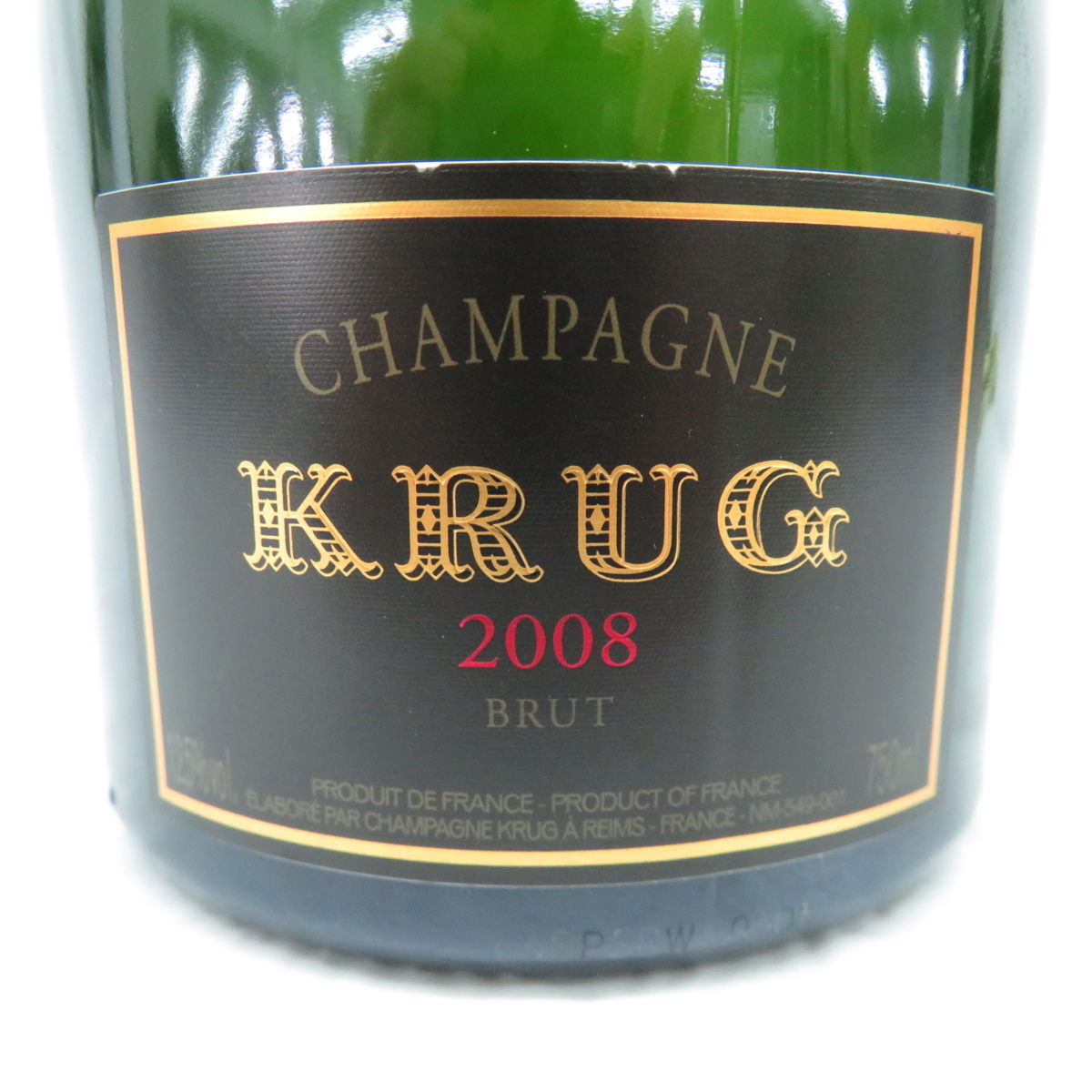 【未開栓】KRUG クリュッグ ヴィンテージ 2008 ブリュット シャンパン 750ml 12.5％ 11090767 0 クリュッグ 750ml シャンパン 箱なし 木箱付