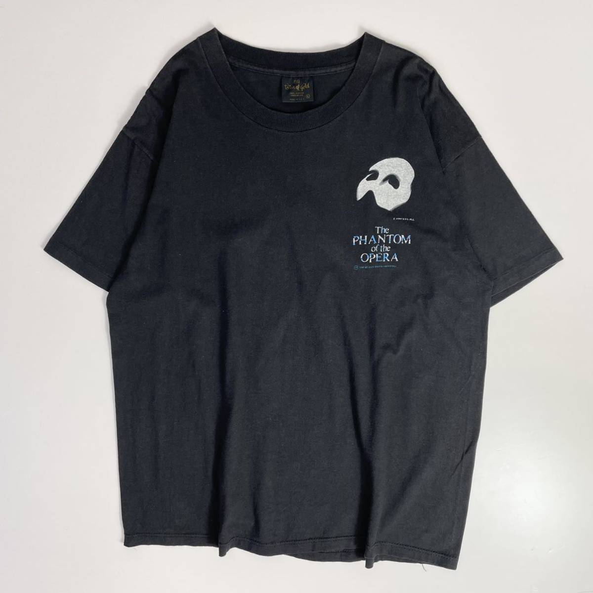 最安値，定番 90s USA製 オペラ座の怪人 ミュージカル Tシャツ 半袖 ブラック L オペラ座 ムービー T カニエウエスト 黒 ビンテージ シングル 古着(イラスト、キャラクター)｜売買されたオークション情報、ya Lサイズ
