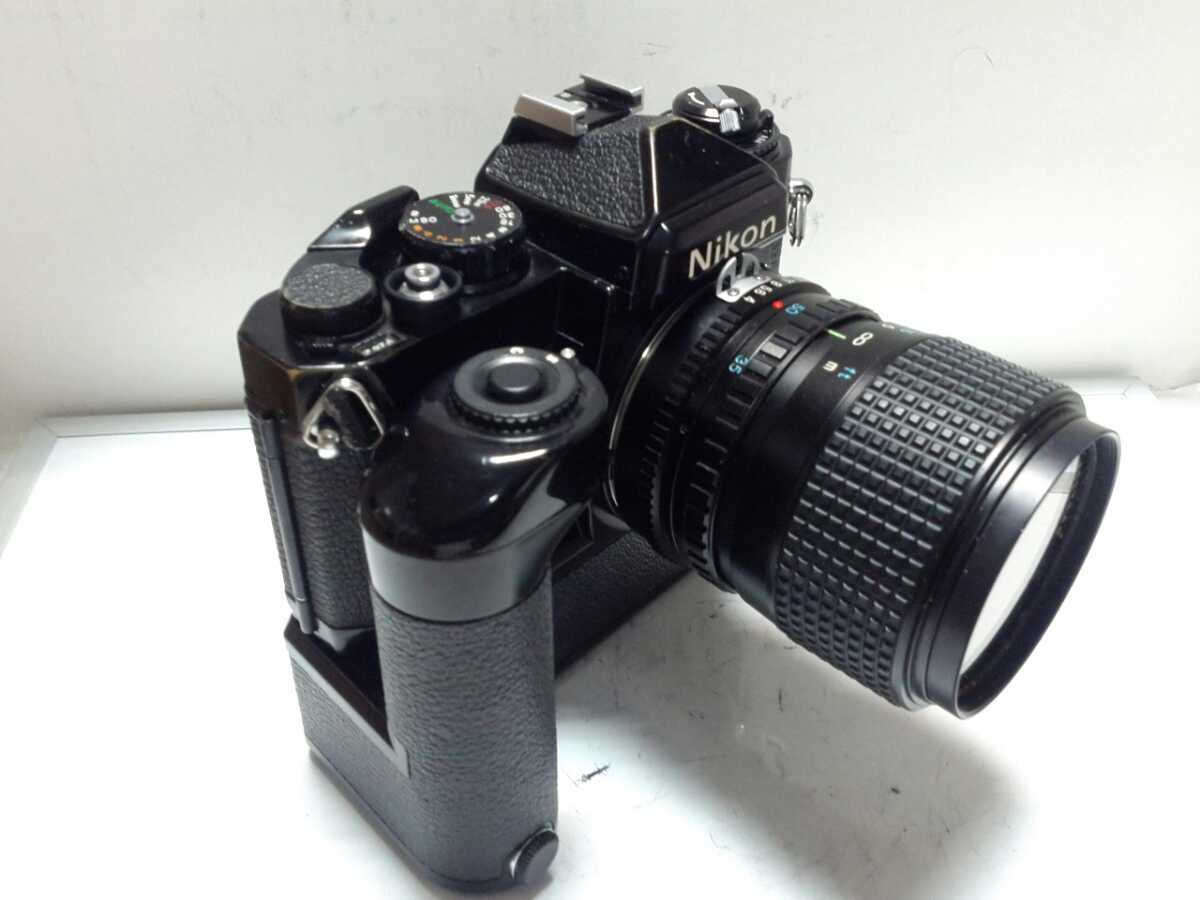 Switch本体　難あり Nikon《ニコン》ニコン FE 黒 ◎ 希少・ズームレンズ・モードラ付