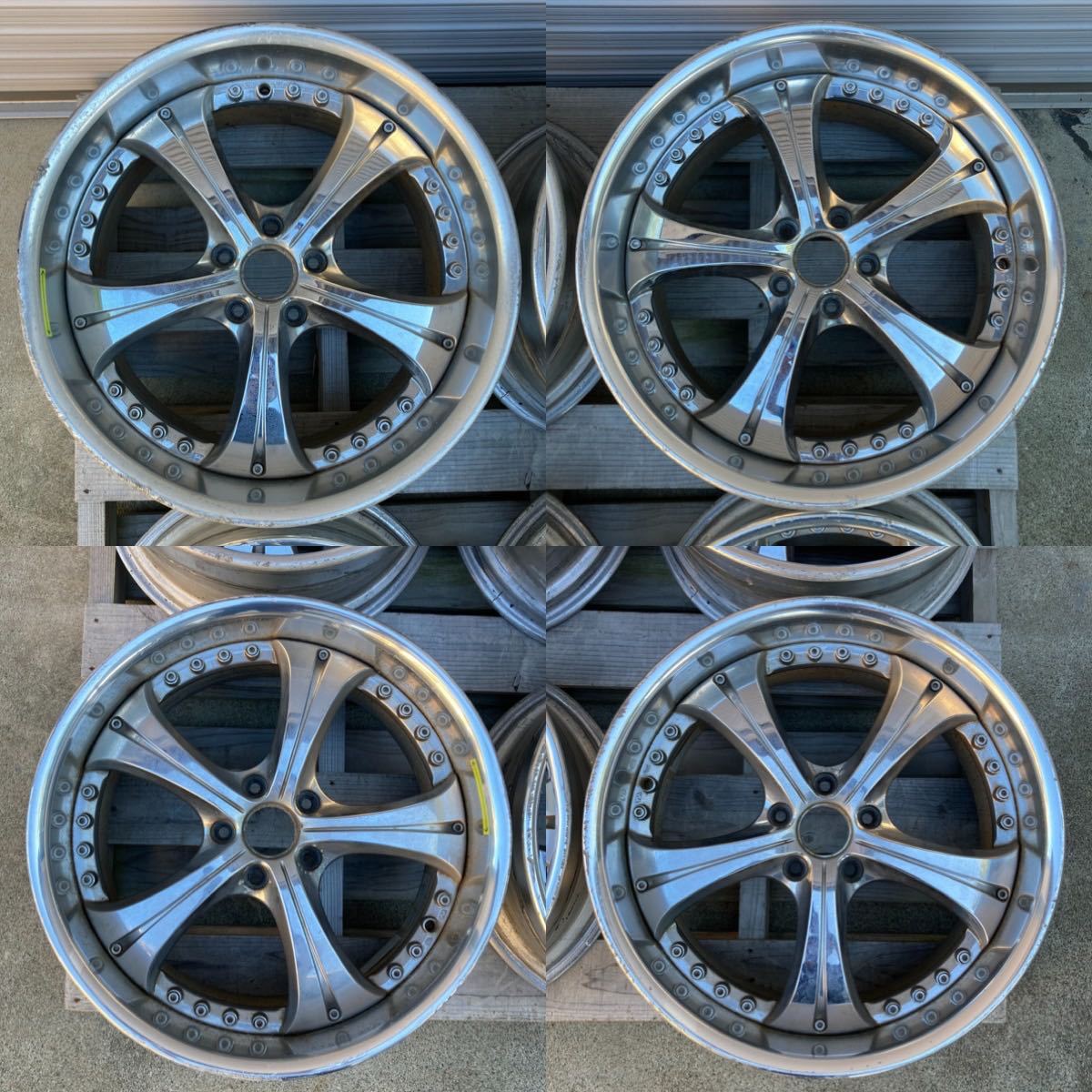 SSR ビエナ クラージュ 当時物 19インチ 9J +24 10J +24 5穴 PCD114.