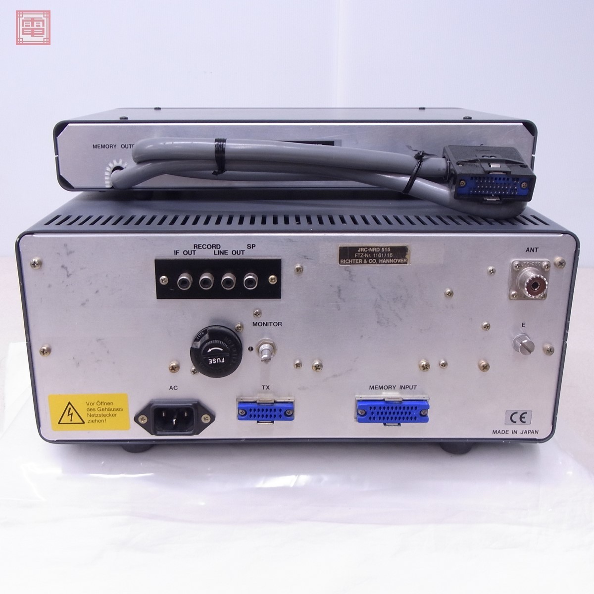 美品 JRC 日本無線 NRD-515 0.1MHz～30MHz 受信機 + NDH-518 メモリー