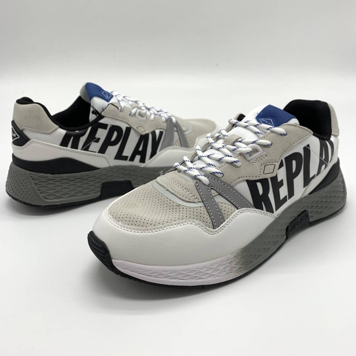 サイズ選択】定価18700円☆REPLAY☆サイドにロゴプリント入り厚底 
