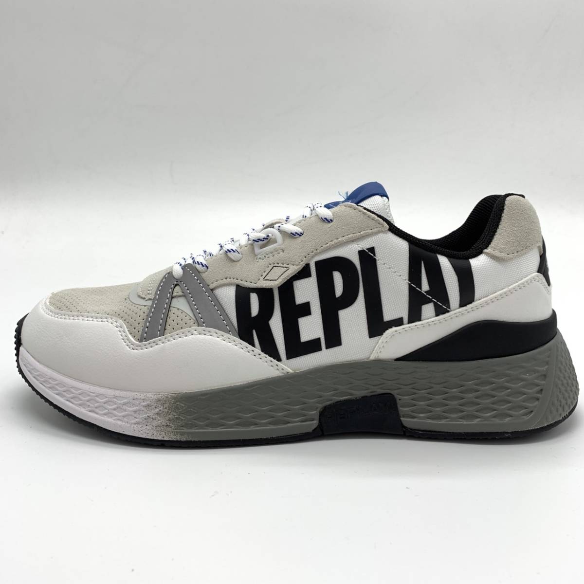 サイズ選択】定価18700円☆REPLAY☆サイドにロゴプリント入り厚底 