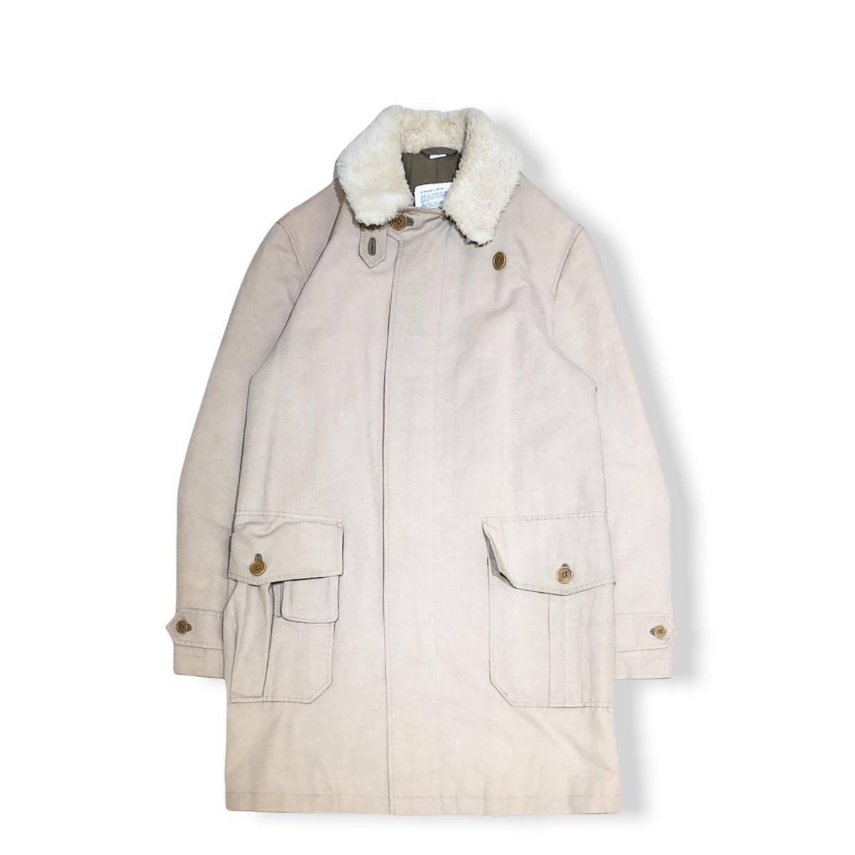  04AW hussein chalayan 襟ボア ミリタリーコートYUI505Aフセインチャラヤン 44 ベージュ コットン 綿 店舗受取可(XLサイズ以上)｜売買されたオークション情報、yahooの商品情報をアーカイブ公開 - オー XLサイズ以上