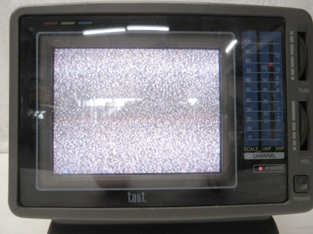 09K114 レトロ タクト 5インチ ブラウン管テレビ [TVC-555型] 通電OK