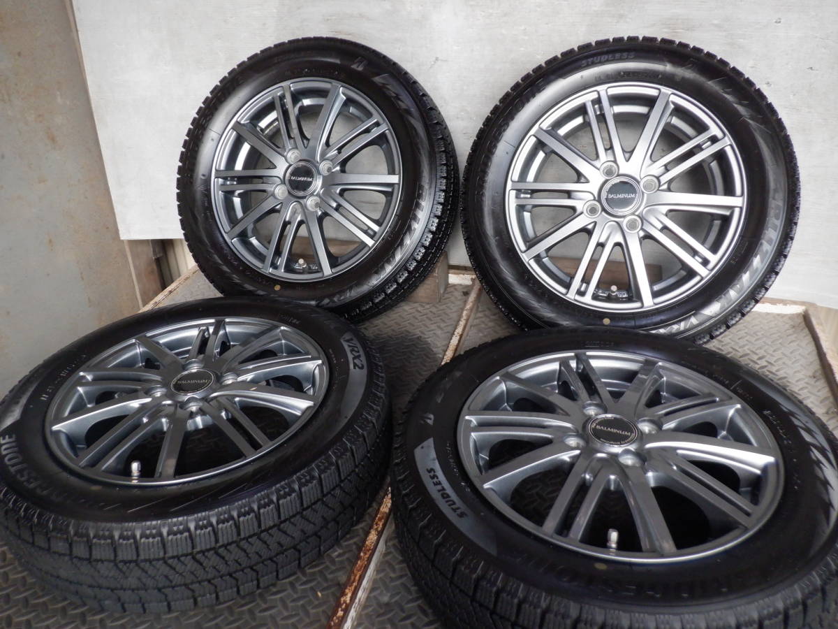 【セール，低価】 ALMINUM 社外 アルミ 155/65R14 BS ブリザック スタッドレス 溝7mm 21年製 軽自動車 /40 20 翌 G0910TW-1 宅配不可 福通営業所止(スタッドレスタイヤ)｜売買されたオークション情報、yahooの商品情報をア 4穴