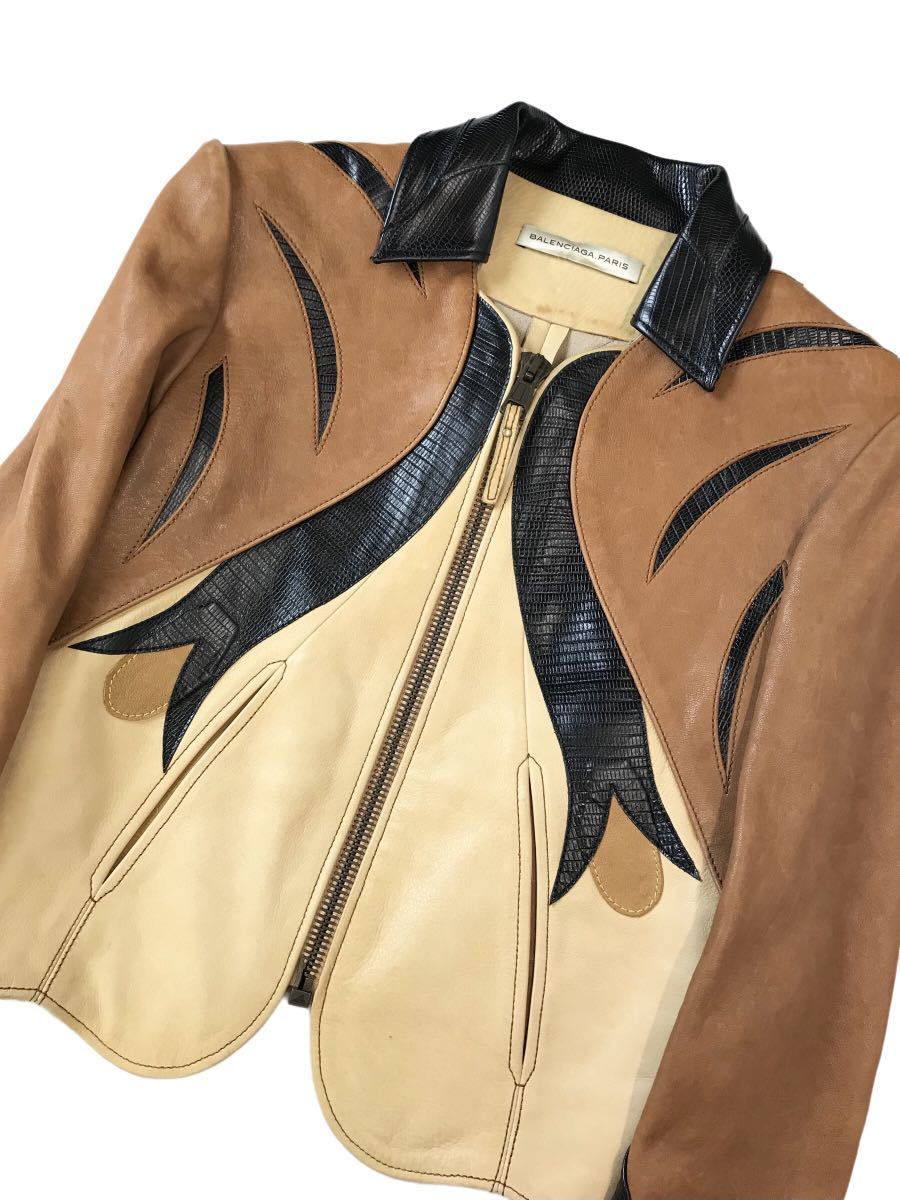 BALENCIAGA レザージャケット ブラウン バレンシアガ レザー エディ しの
