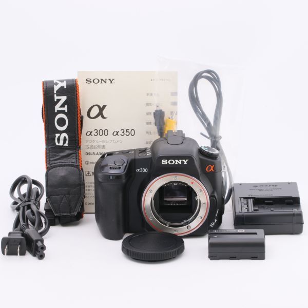 SONY ソニー デジタル一眼レフカメラ α300 ボディ ブラック DSLRA300 #4777