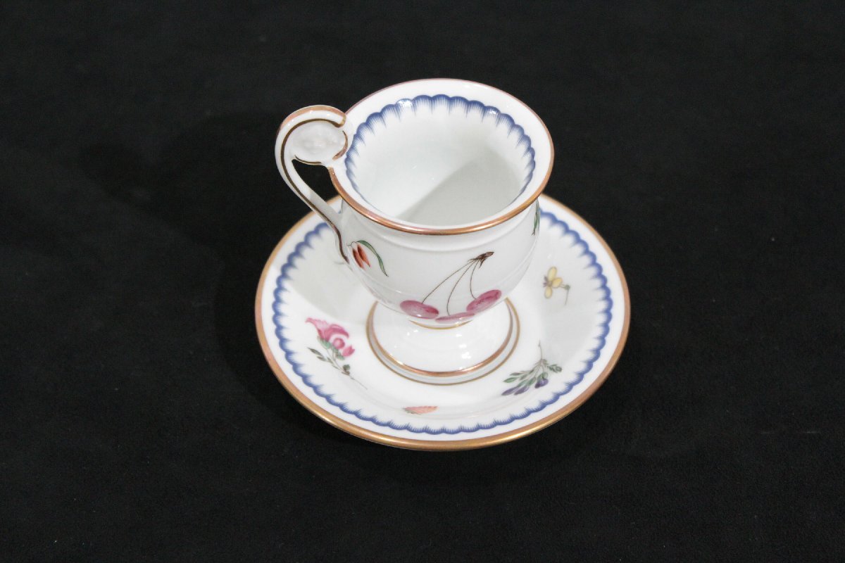 「イタリアンフルーツ チョコレートカップ＆ソーサー」GINORI 1735/Richard Ginori