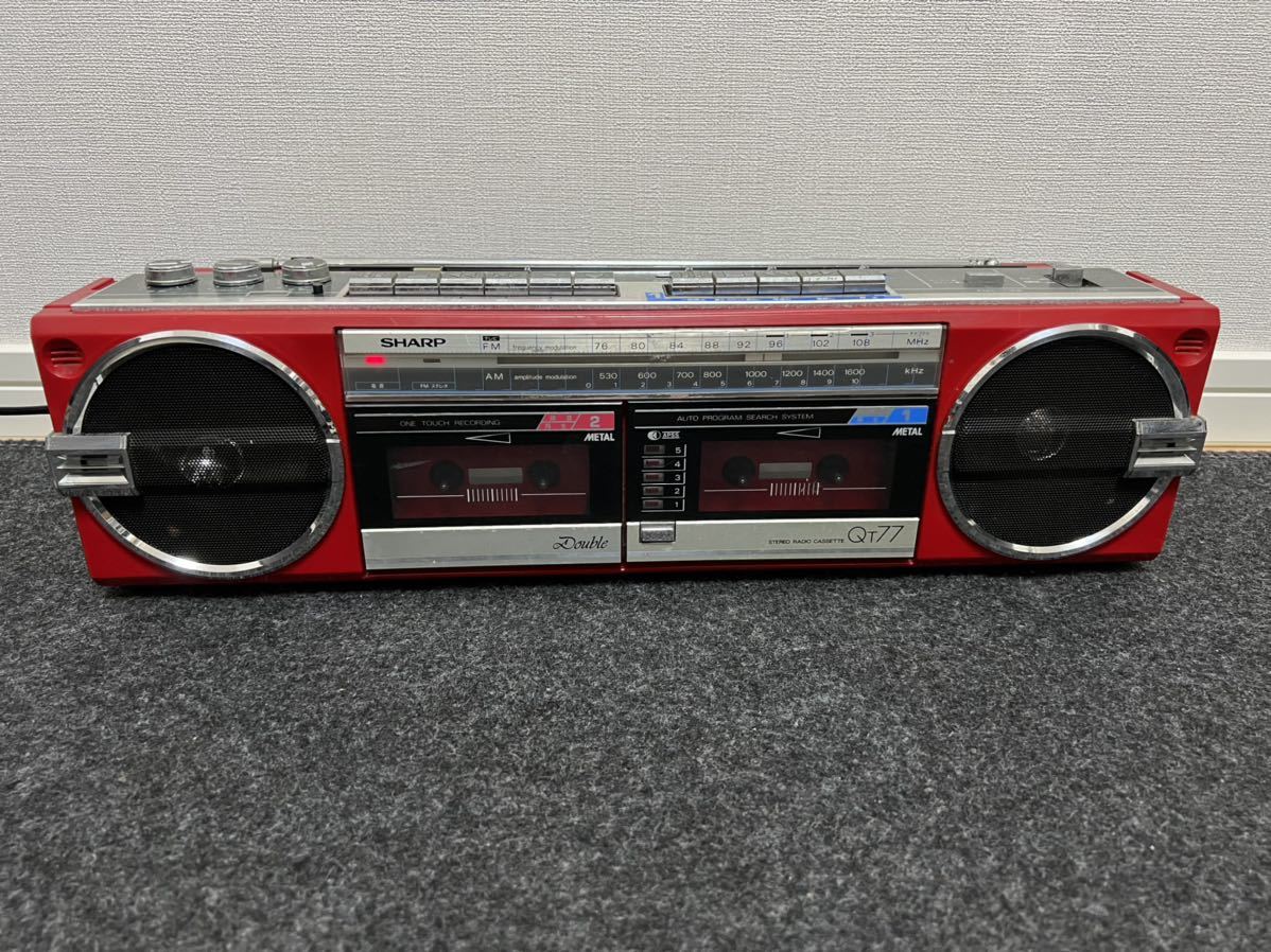 良品・動作品】 SHARP QT-77CD CDラジカセ 動作良好 シャープ Yahoo
