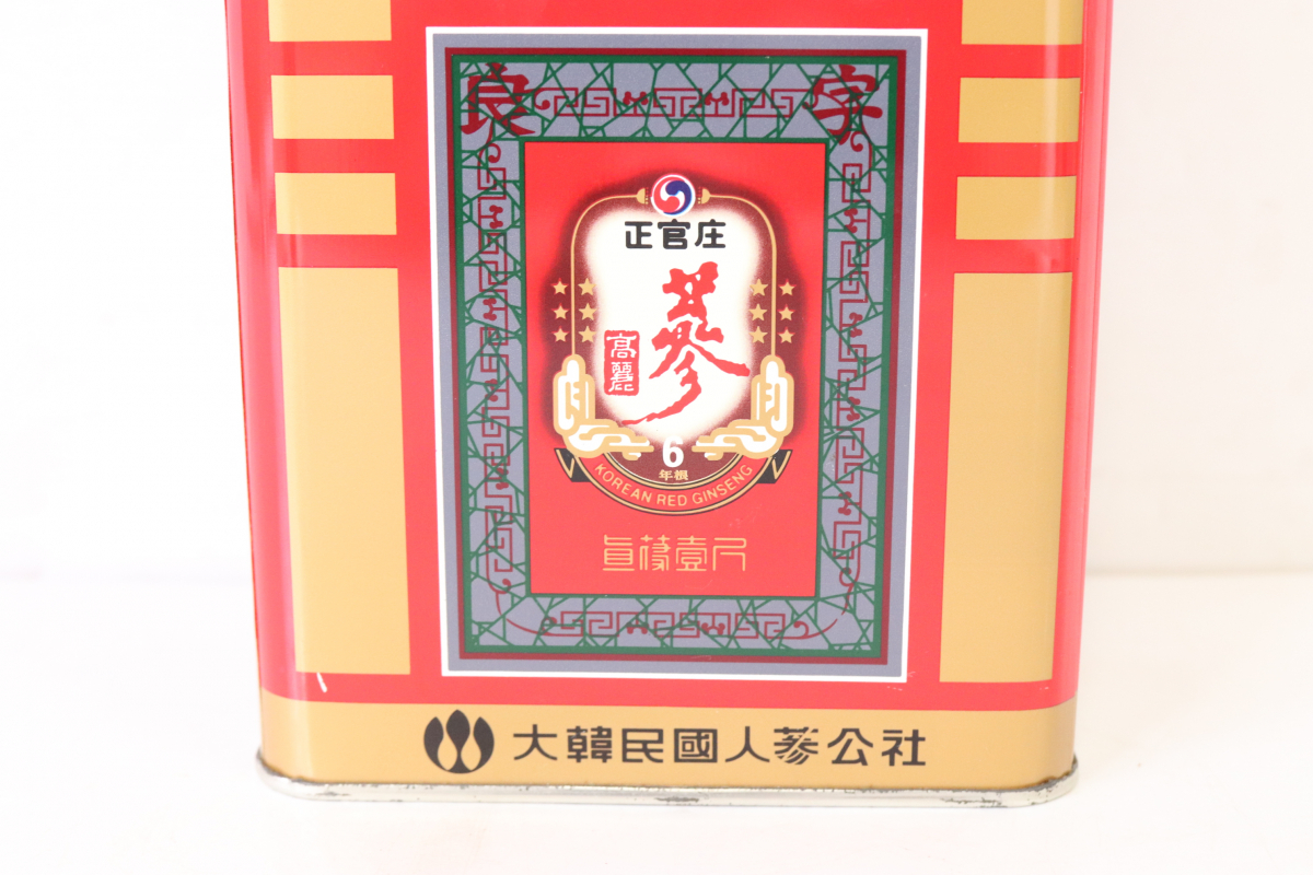 ト葛】 高麗人参 正官庄 6年根 600g 紅蔘 KOREAN RED GINSENG 高麗人蔘 