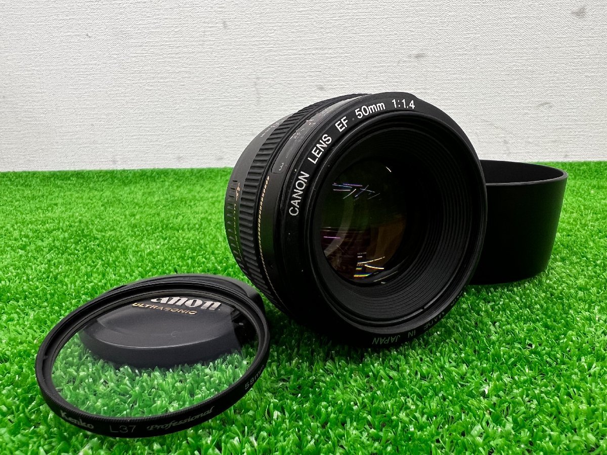 ☆1129 ジャンク品 カメラレンズ Canon EF 50mm 1:1.4 キャノン EF